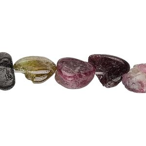 Multi-tourmaline 1pkg1, nugget bead natural 15 inch small