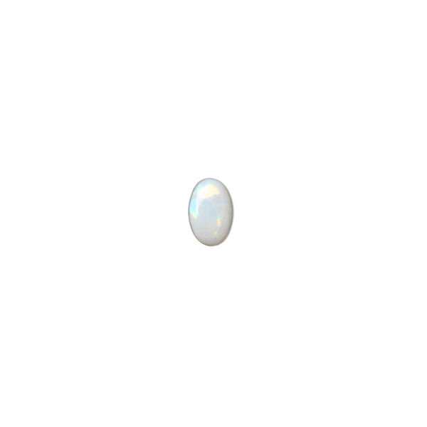 Cabochon, opal (natural), 6x4mm calibrated oval, B grade, Mohs hardness 5 to 6-1/2. Sold individually. image number 0