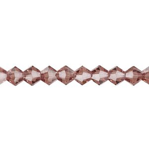 Bead 1pk transparent medium purple, Celestial Crystal® 6mm bicone 15.5-16 inch