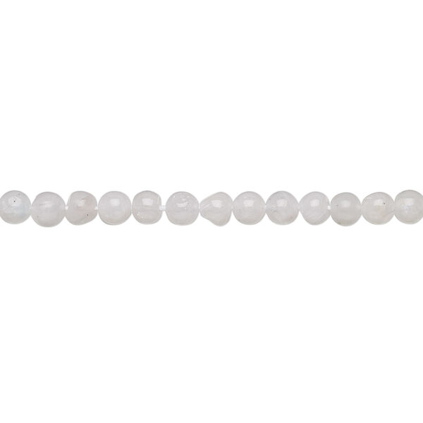 Bead, rainbow moonstone (natural), 3-4mm hand-cut round, C- grade, Mohs hardness 6 to 6-1/2. Sold per 13-inch strand. image number 0