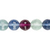 Rainbow fluorite 1pkg1, faceted round bead natural 15.5-16 inch 10mm image number 0