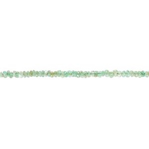Emerald 1pkg1, hand-cut faceted rondelle bead 5 inch 2x1mm-2x2mm