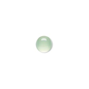 Green chalcedony 1pkg2, calibrated round cab 8mm