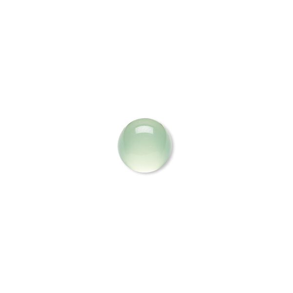 Green chalcedony 1pkg2, calibrated round cab 8mm image number 0