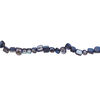 Mother-of-pearl shell 1pkg1, triangle tube bead 14 inch dark blue 6x5mm-10x9mm image number 1
