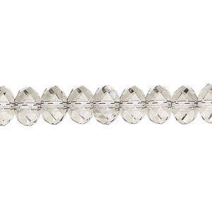 Bead 1pkg288 crystal urban grey, Swarovski&reg;, 8x6mm rondelle 5040