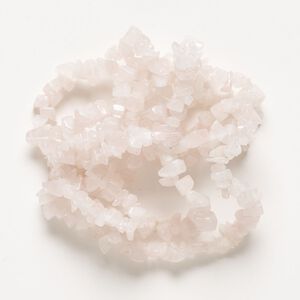 Rose quartz 1pkg1, chip bead 32 inch small to large