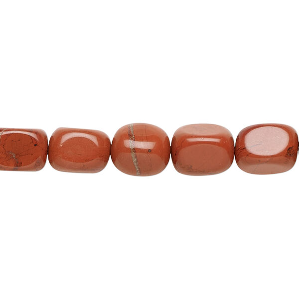 Red jasper 1pkg1, pebble bead natural 15.5-16 inch medium image number 0