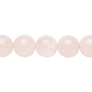 Rose quartz 1pkg1, round bead 15.5-16 inch 10mm