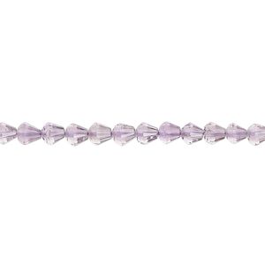 Amethyst 1pkg1, hand-cut faceted teardrop bead natural 14 inch 4-5mm