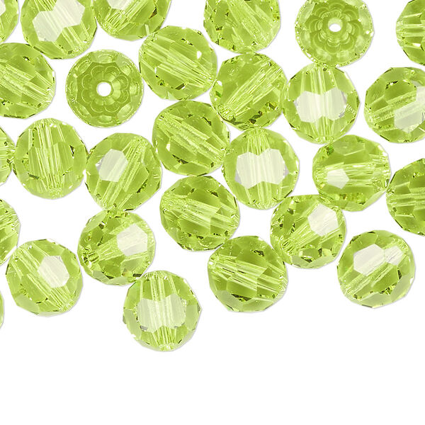 Bead 144pk citrus green, Crystal Passions® 8mm round 5000 image number 0