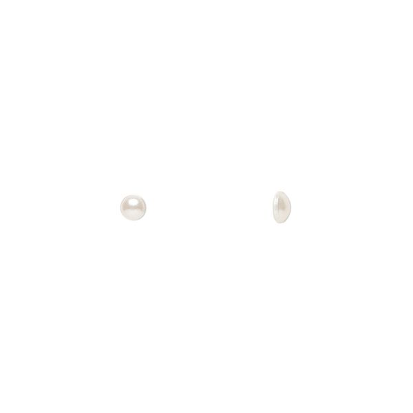 Cabochon 144pk crystal white pearl, Crystal Passions® 2.7-2.9mm hotfix SS10 2080/4 image number 0