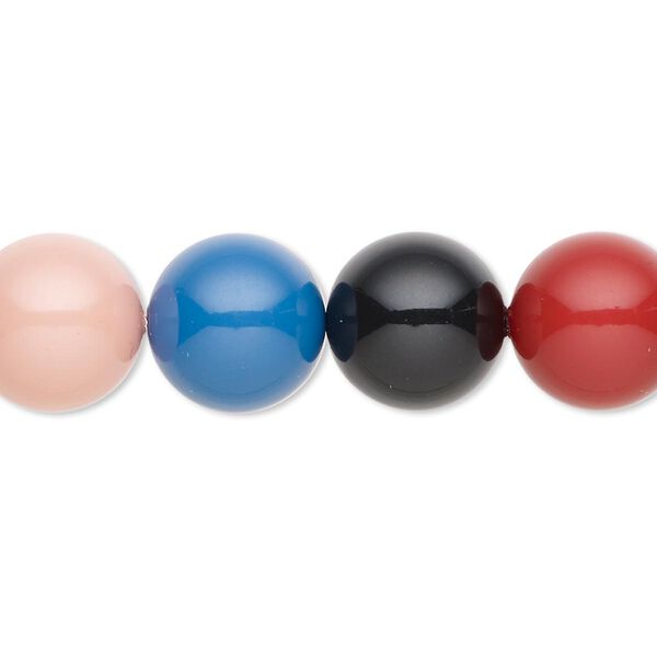 Pearl assortment 10pk red rock, Crystal Passions® 12mm round 5810 image number 0