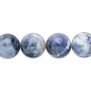 Sodalite 1pkg1, round bead natural 15.5-16 inch 12mm