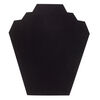 Display, necklace, flocked cardboard, black, 9 x 8 x 4-3/4 inches locking easel. Sold per pkg of 2. image number 0
