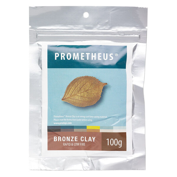 Prometheus® bronze clay, pkg/100g, rapid and low fire formula. image number 0