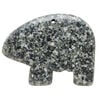 Spotted jasper 1pkg1, half-drilled Zuni-style bear focal natural, 39x28mm-44x32mm image number 0
