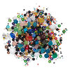 Bead mix, Czech pressed glass, mixed colors, 2-16mm mixed shapes. Sold per 100-gram pkg, approximately 250 beads. image number 1