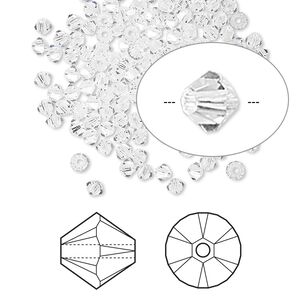 Bead 144pk crystal, Crystal Passions® 2.5mm bicone 5328