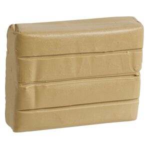 Polymer clay, Sculpey® Soufflé™, latte. Sold per 1.7-ounce bar.