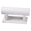 Display, bracelet, leatherette, white, 7-1/2 x 3 x 4 inches overall. Sold individually. image number 0