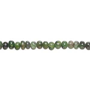 Emerald 1pkg1, hand-cut rondelle bead 15 inch 4x2mm-5x3mm