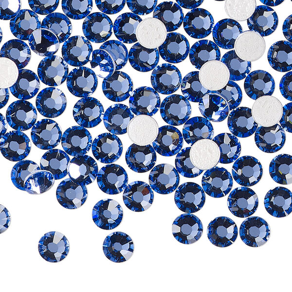 Flat back 144pk blue violet foil back, Preciosa MAXIMA Czech crystal hotfix rhinestone 4.6-4.8mm chaton rose round SS20 image number 0