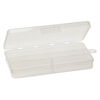 Organizer box, plastic, clear, 5 wide cells, 7x3-3/4 x1 inch. Sold per pkg of 2. image number 1