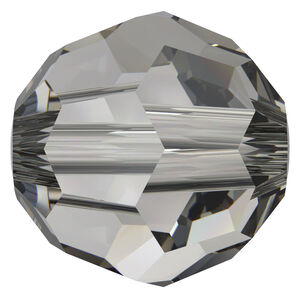 Bead 1pkg12 crystal urban grey, Crystal Passions&reg; 6mm round 5000
