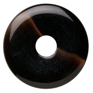 Black onyx 1pkg1, donut focal 40mm