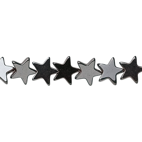 Bead, Hemalyke™ (man-made), 8mm star. Sold per 15-1/2" to 16" strand. image number 0