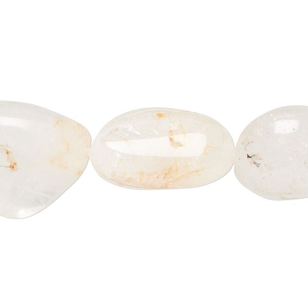 Quartz crystal 1pkg1, nugget bead natural 14 inch graduated mini to large image number 0