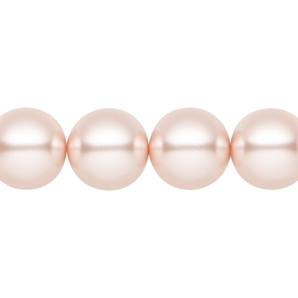 Pearl 10pk rosaline, Preciosa Czech crystal 12mm round image number 0