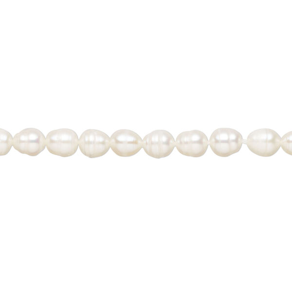 Freshwater pearl 1pkg1, rice, 15 inch white 4-5mm cultured image number 0
