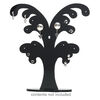 Display, earring, acrylic, black, (1) 6 x 1-1/2 x 4-inch, (1) 4-3/4 x 1-1/8 x 3-1/8 inch and (1) 3-1/2 x 1 x 2-5/16 inch tree. Sold per set of 3. image number 1