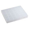 Organizer box, plastic, clear, 8-1/2 x 7 x 1-inch rectangle, (30) containers with snap top. Sold individually. image number 2