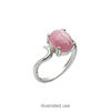 Ring, Sure-Set™, sterling silver, swirl band with 10x8mm 4-prong oval setting, size 6. Sold individually. image number 1