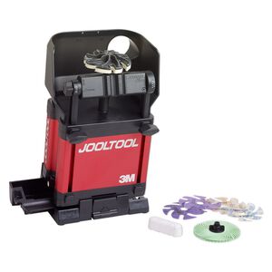 Sharpening and polishing system, Jooltool™, aluminum / plastic / steel, black and red, 100-240v / 50-60 HZ, 12 x 5-1/2 x 7 inches. Sold per 14-piece set.