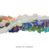 Bead mix, glass / millefiori glass / cat's eye glass, mixed colors, small chip. Sold per pkg of (5) 34-inch strands. image number 1