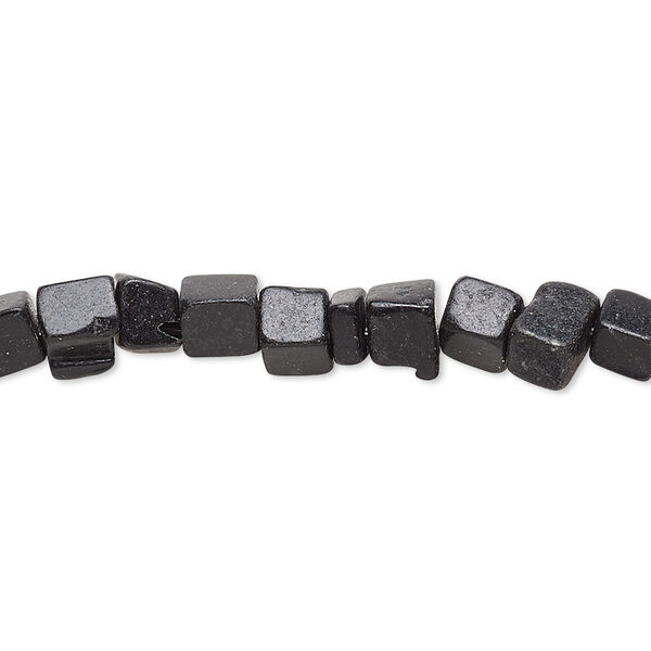 Bead, blackstone (dyed), small chip, Mohs hardness 6-1/2 to 7. Sold per 34-inch strand. image number 0
