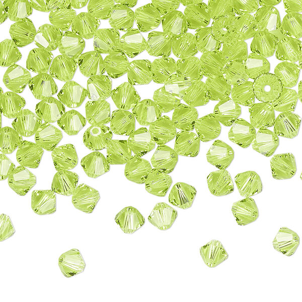 Bead 144pk citrus green, Crystal Passions® 4mm bicone 5328 image number 0