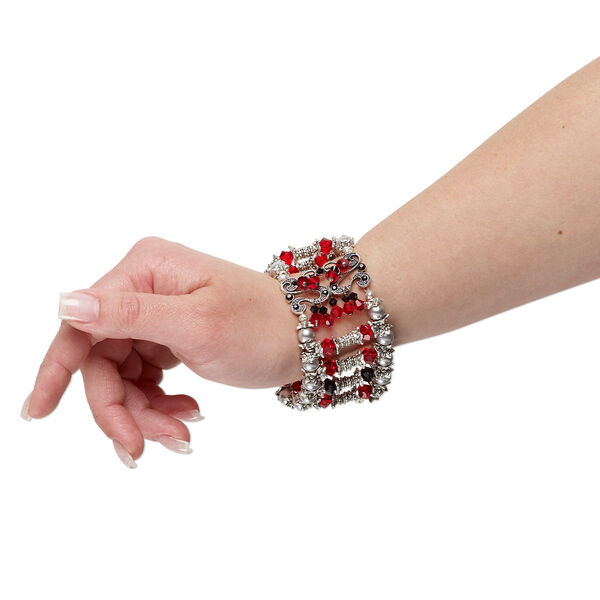 Bracelet, stretch, One of a Kind Jewelry, 8-1/4 inches. Only one available. image number 0