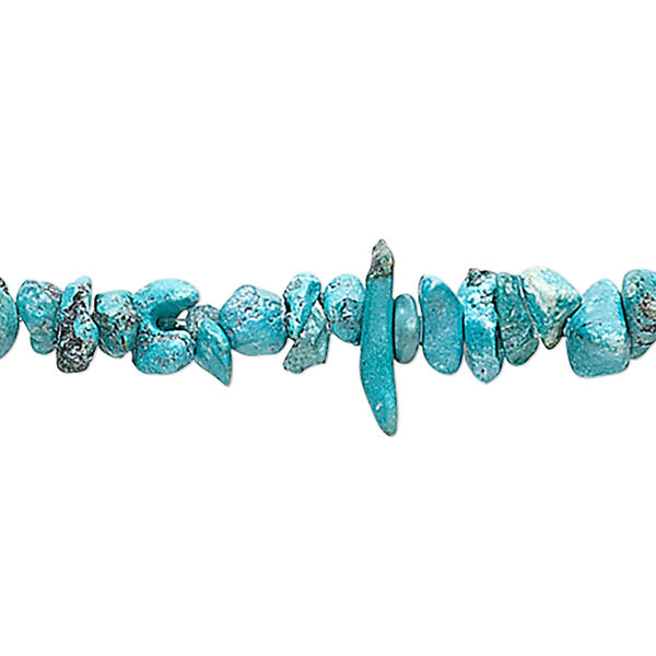 Turquoise 1pkg1, chip bead C+ grade, 15 inch medium image number 0