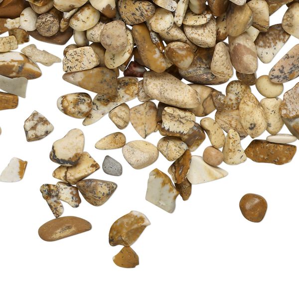 Picture jasper 1pkg1, undrilled tumble polished inlay chip natural 2 oz mini image number 0