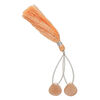 Peach moonstone 1pkg2, hand-cut top-drilled puffed teardrop bead natural B grade, 14x14mm image number 1