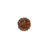 Bead, glass rhinestone / epoxy / resin, brown, 12mm round. Sold individually. image number 0