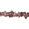 Bead, glass 1pkg1, translucent purple, small to extra-large chip, 30-inch strand. image number 0