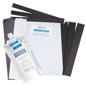 Supply kit 1pkg1, Sabrina Frey™, medium-density fiberboard / EVA foam / glue, white, 10x8 inches.