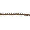 Brown chrysanthemum stone 1pkg1, round bead natural, 15 inch 8mm image number 1