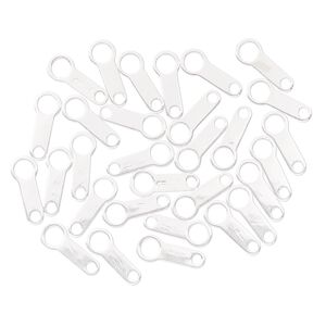 Chain tab, sterling silver-filled, 10x4mm. Sold per pkg of 30.